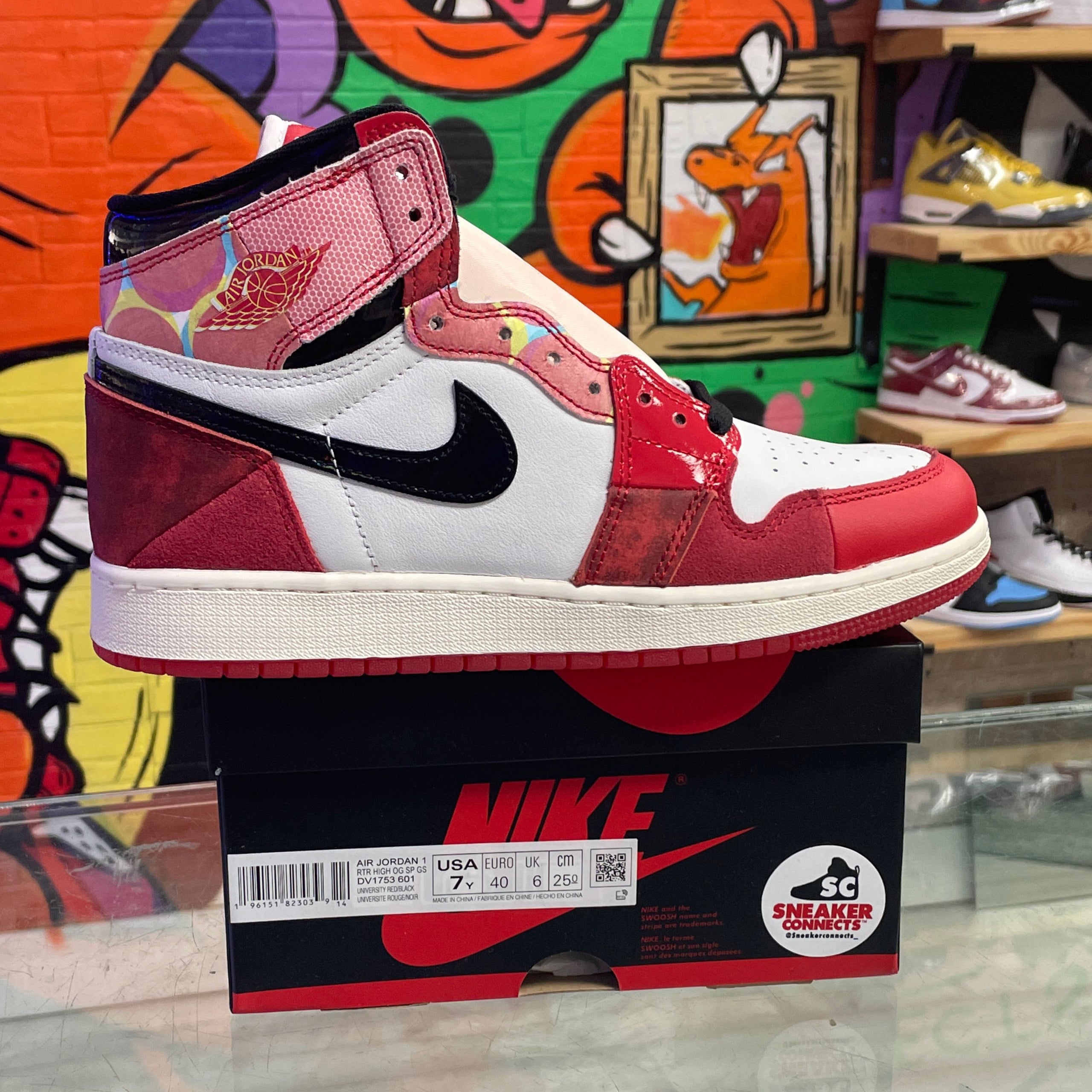 Spider verse shops jordan 1